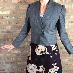 VTG 60s Donnybrook Wool Blend Grey Blazer Size 7/8